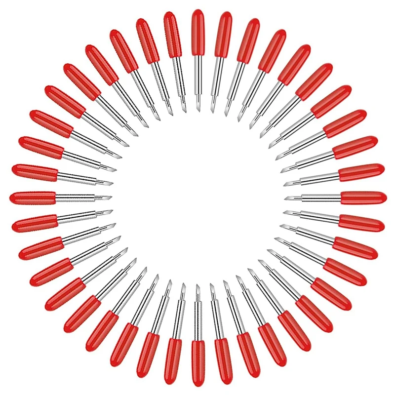 

HOT-Replacement Blades Compatibility With For Cricut Explore Air 2/Air 3/Maker.Replacement Blades 40 Pcs 45 Degree