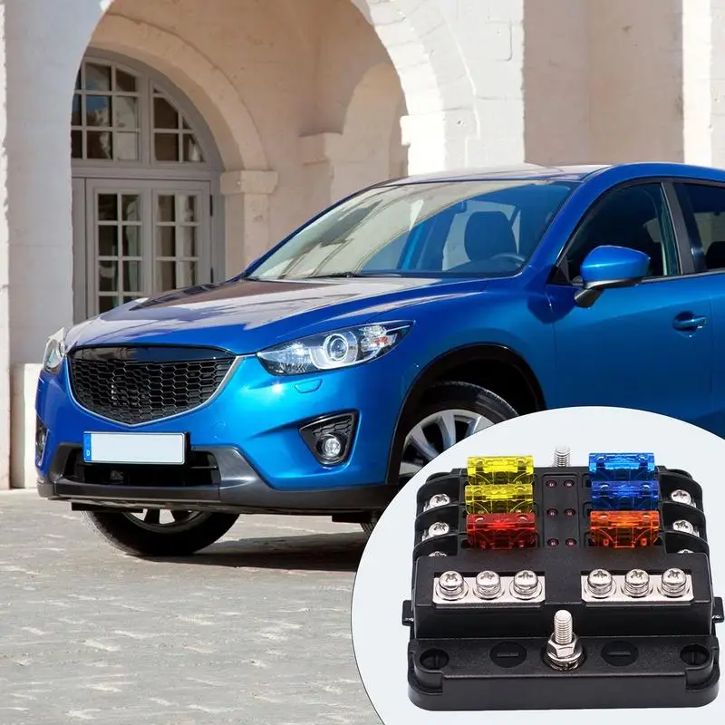 

Блок предохранителей | Автомобильный блок предохранителей, водонепроницаемый держатель предохранителя со встроенным индикатором, крышка для автомобильных аксессуаров автомобилей