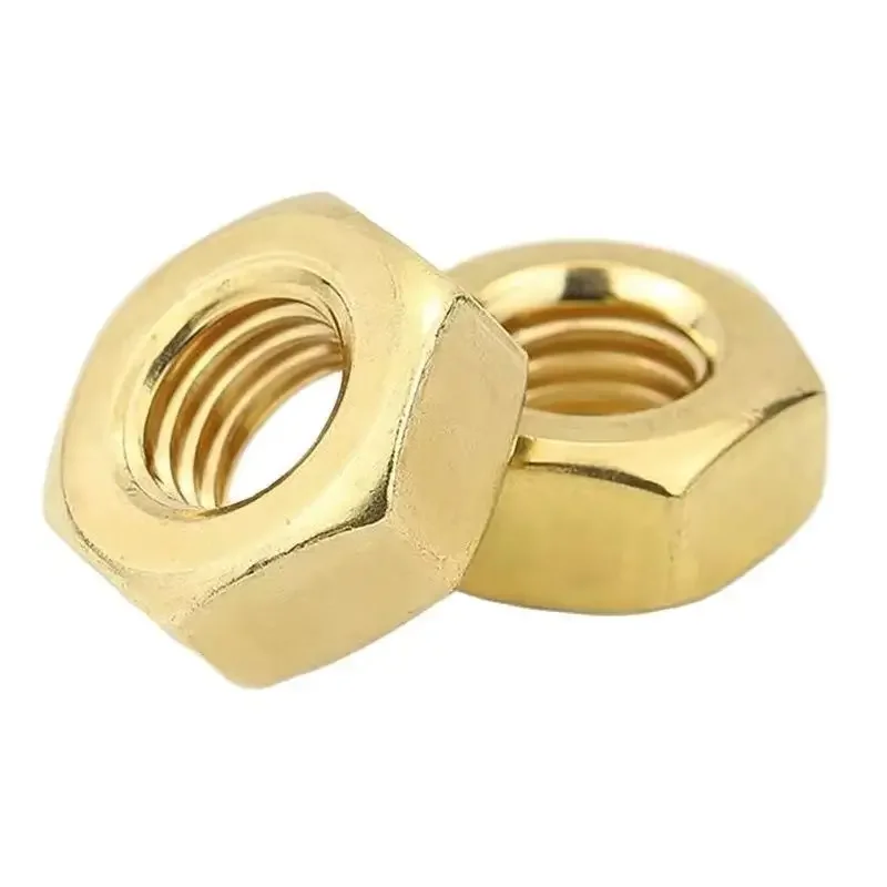 Шестигранные латунные шестигранные гайки M1 M1.4 M1.6 M2 M2.5 M3 M4 M5 M6 M8 M10 M12 M14 M16 M18 M20 M22 M24 M27