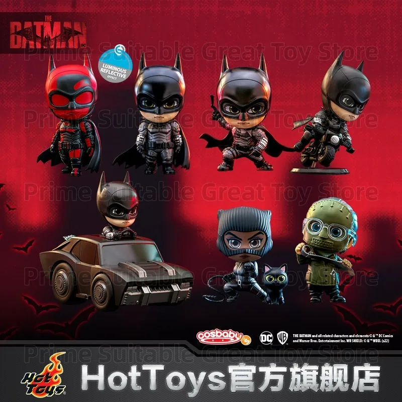 Фото В наличии: Оригинальные коллекционные фигурки Hot Toys: Бэтмен, Бэтмобиль, Женщина-кошка, Ридлер COSBABY — подарок и предмет коллекционирования. №1