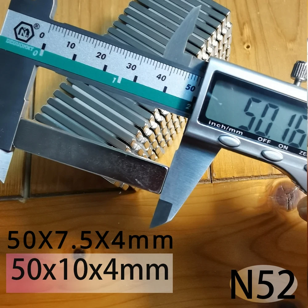 N52 50x10x4 стоящий индивидуальный блок NdFeB неодимовый двигатель-генератор магнит