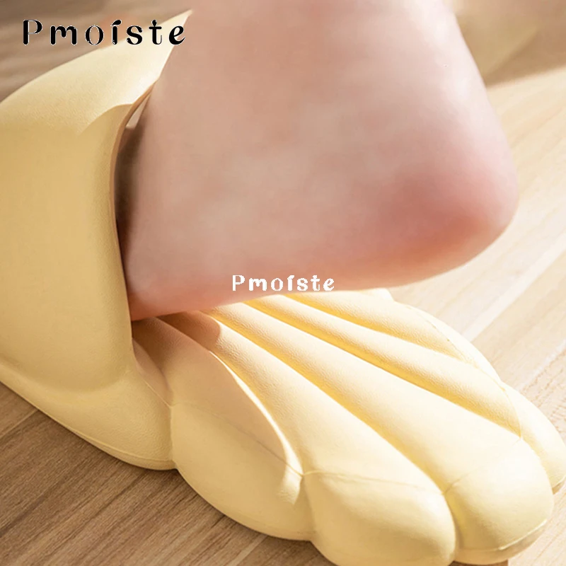 Women Scallop Slipper 2023 New Soft Cute House Shoes Lovely EVA Slippers for Home Summer Comfortable Non-slip Bathroom Slides