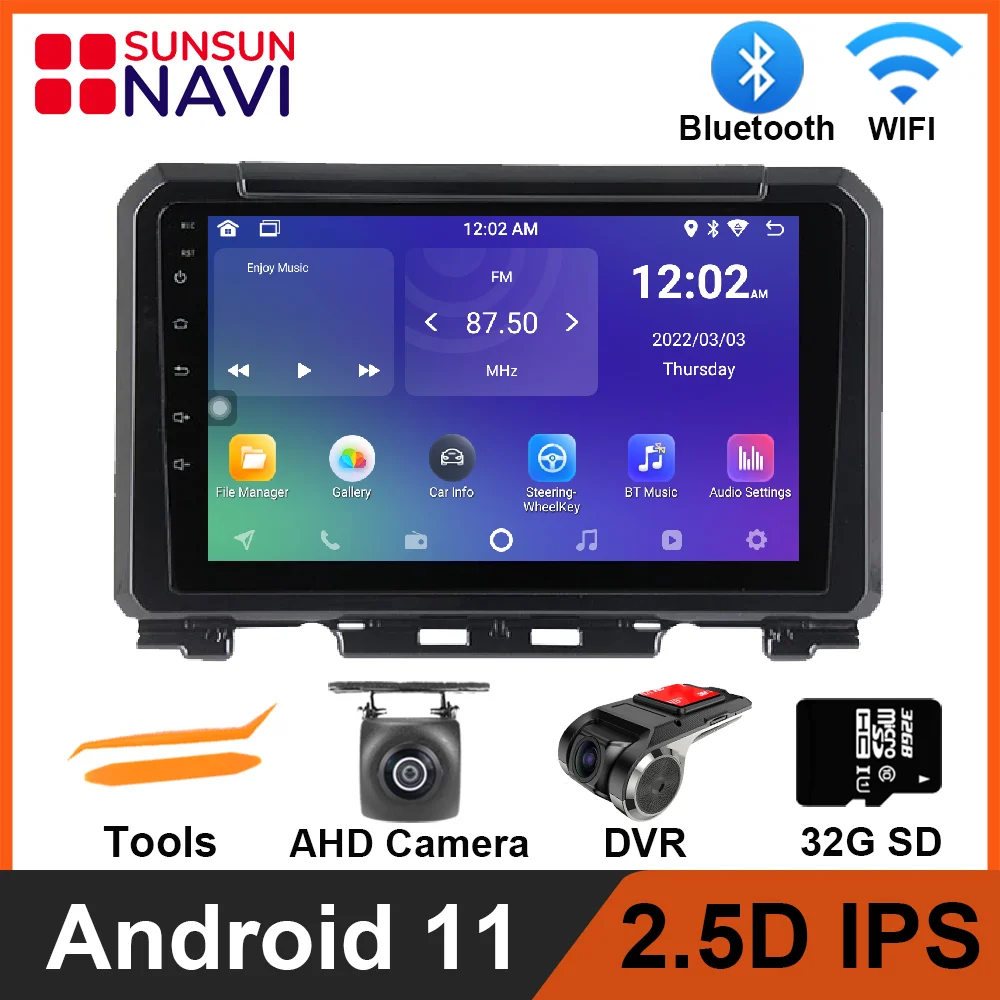 

Android 11 For Suzuki Jimny JB64 2018 2019 2020 Car Radio Stereo Multimedia Navigation GPS Video Player DSP IPS Bluetooth