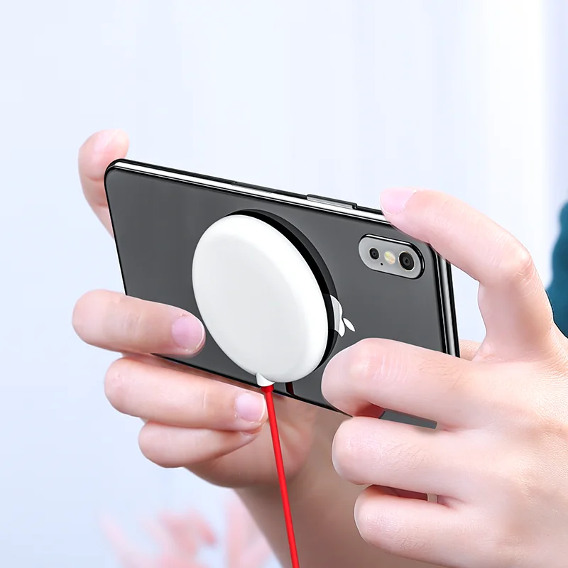 

Suction Wireless Charger Pad 15W for Phone Portable Charger Built in Usb Cable for Iphone 11 12 Samsung S10 S20 For XIAOMI