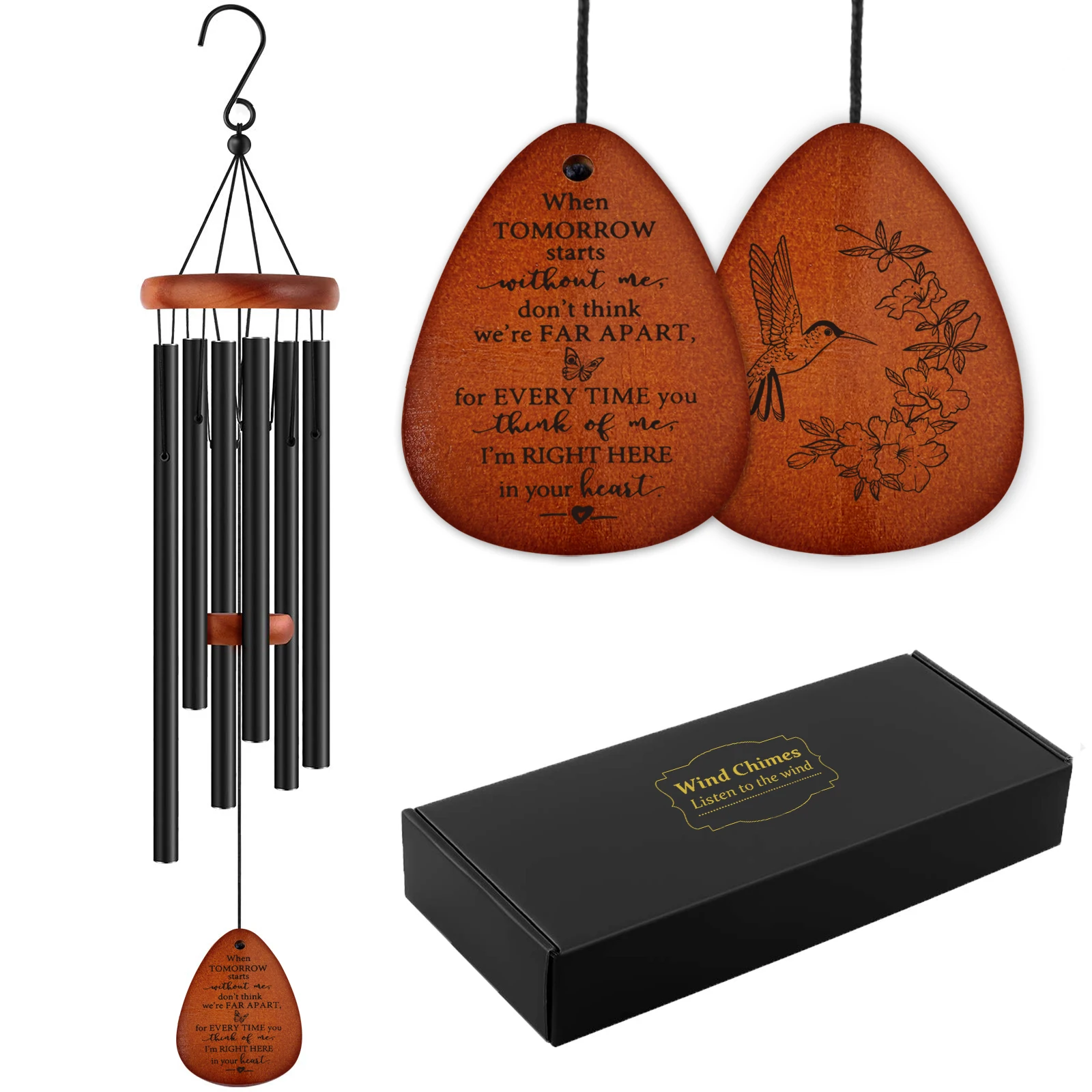 

Sympathy Wind Chimes Memorial Wind Chimes for Loss of Loved ONE Wind Chimes Memorial Gifts I am Right Here in your heart