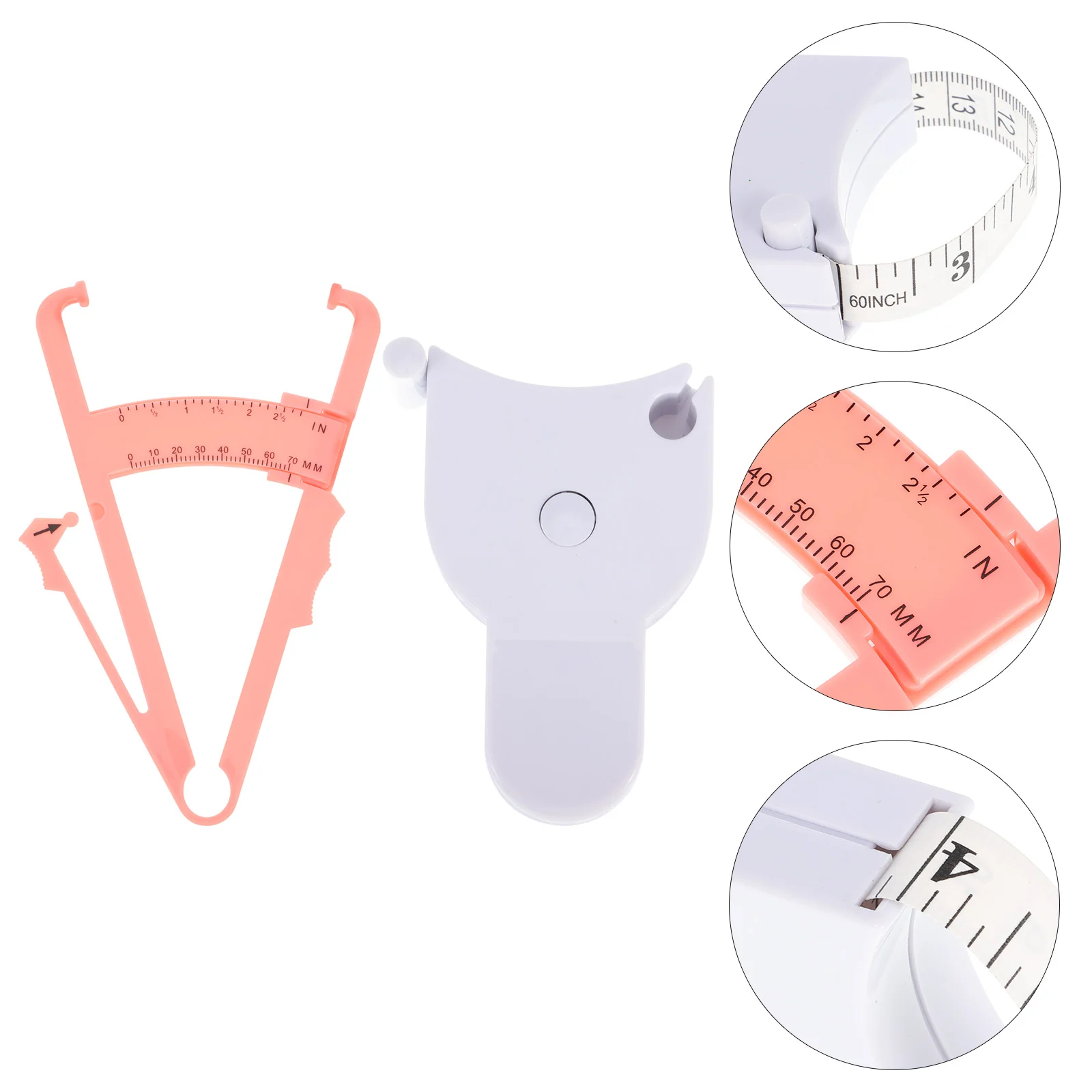 

Body Fat Measuring Device Waist Ruler Caliper Tool Calculator Measurement Tape Skinfold Private Education