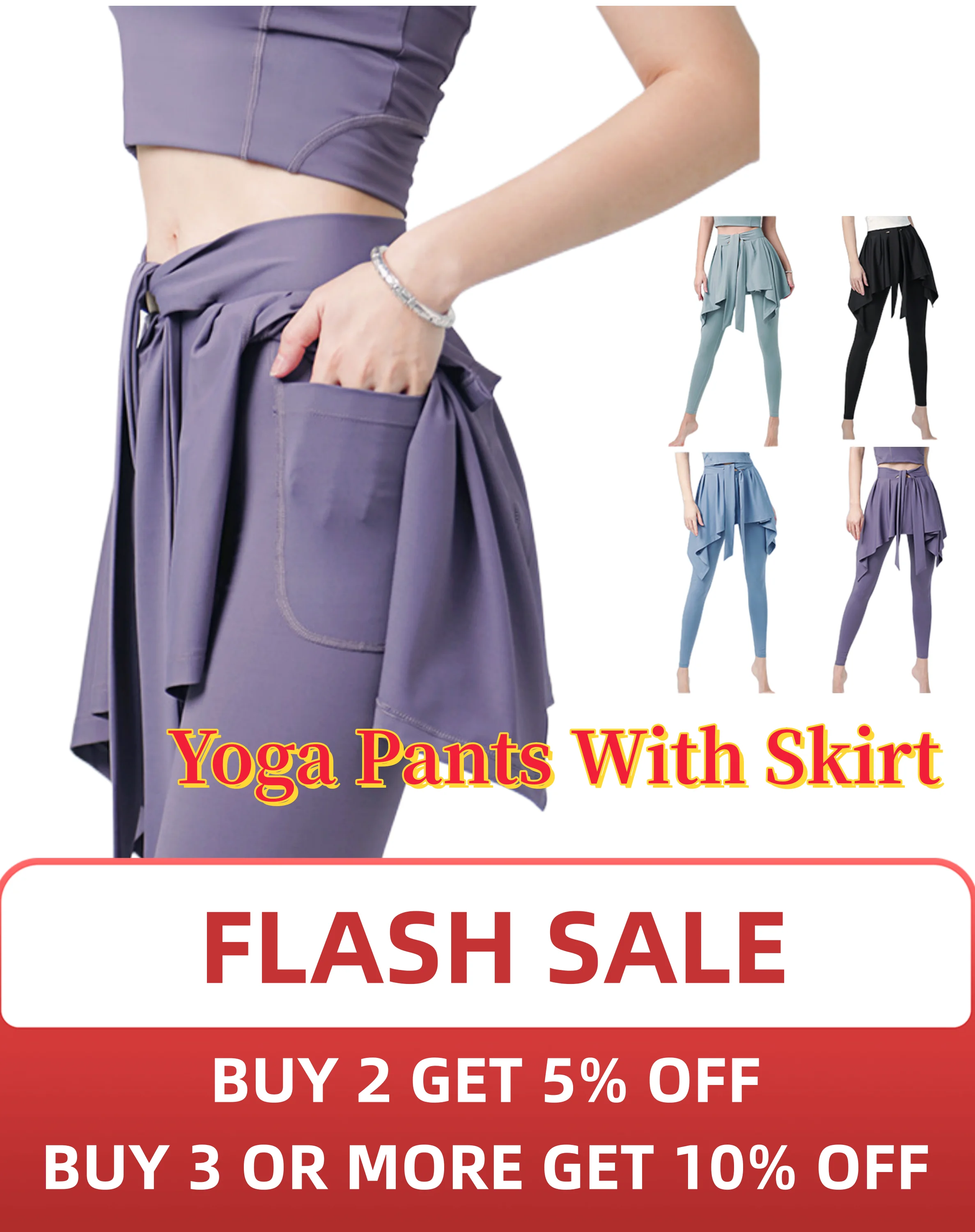 Yoga trousers with Skirt Sports female spandex leggings gympants women's anti-flare high waist stretch quick dry fitness