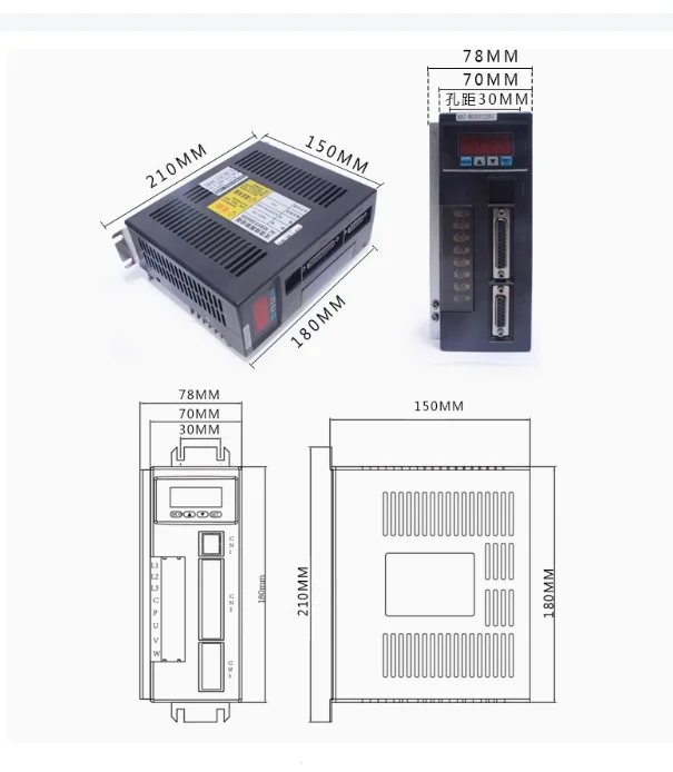80ST-M02430 90ST-M02430 220В белый контроллер AASD-15 Черный