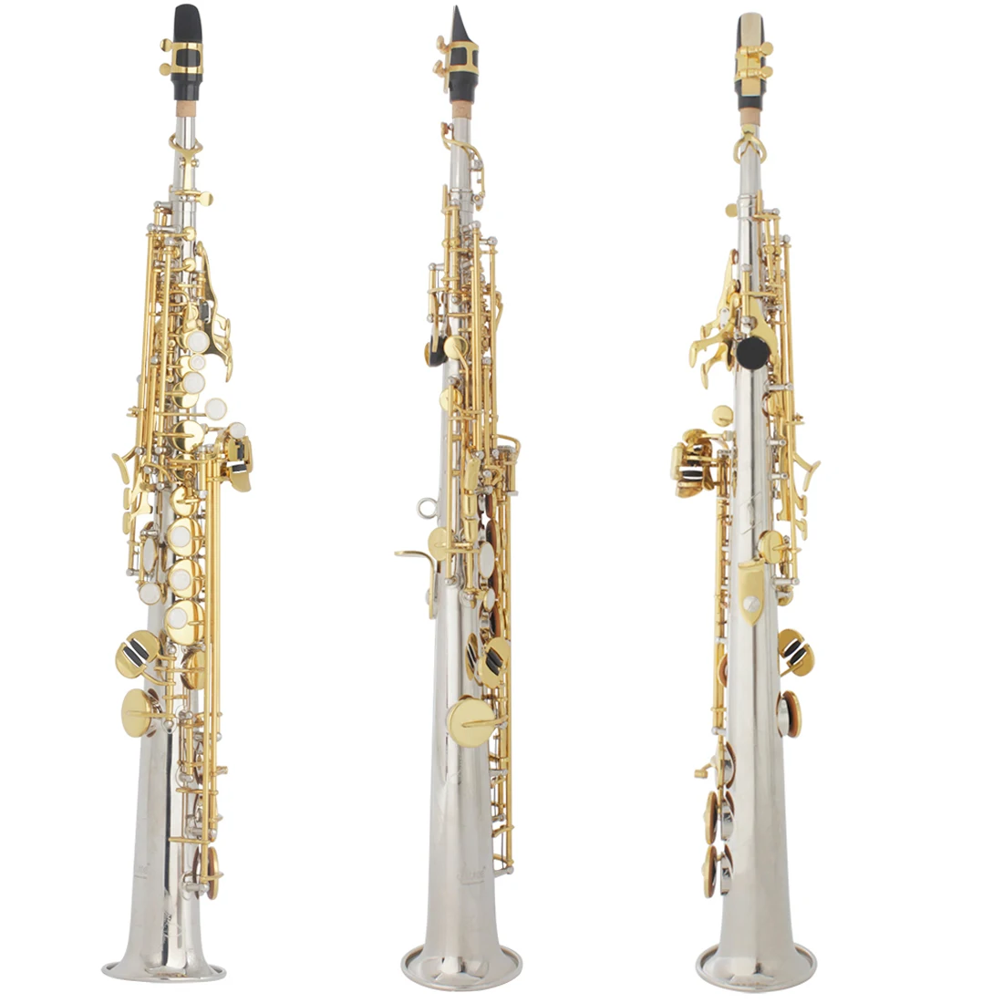 SLADE Brass прямой Саксофон сопрано Professional Bb B Flat Sax Saxfone натуральный корпус вырезанный