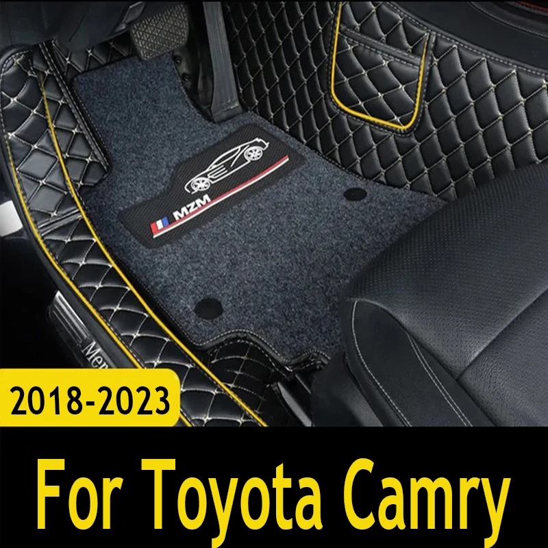 

For Toyota Camry XV50 2023 2022 2021 2020 2019 2018 Car Floor Mats Accessories Leather Carpets Auto Interior Styling Protect