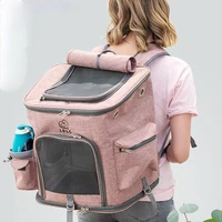 fashion portable carrier bags comfort carrier for small medium dog puppy cat mesh carrier backpack breathable pet bag for dogs
