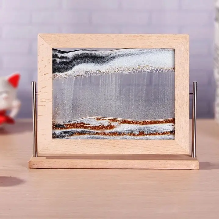 

Домашняя живопись Decore из стекла, сыпучий песок, креативная картина пейзажа, подарки на день рождения, украшение для офиса, гостиной 3D