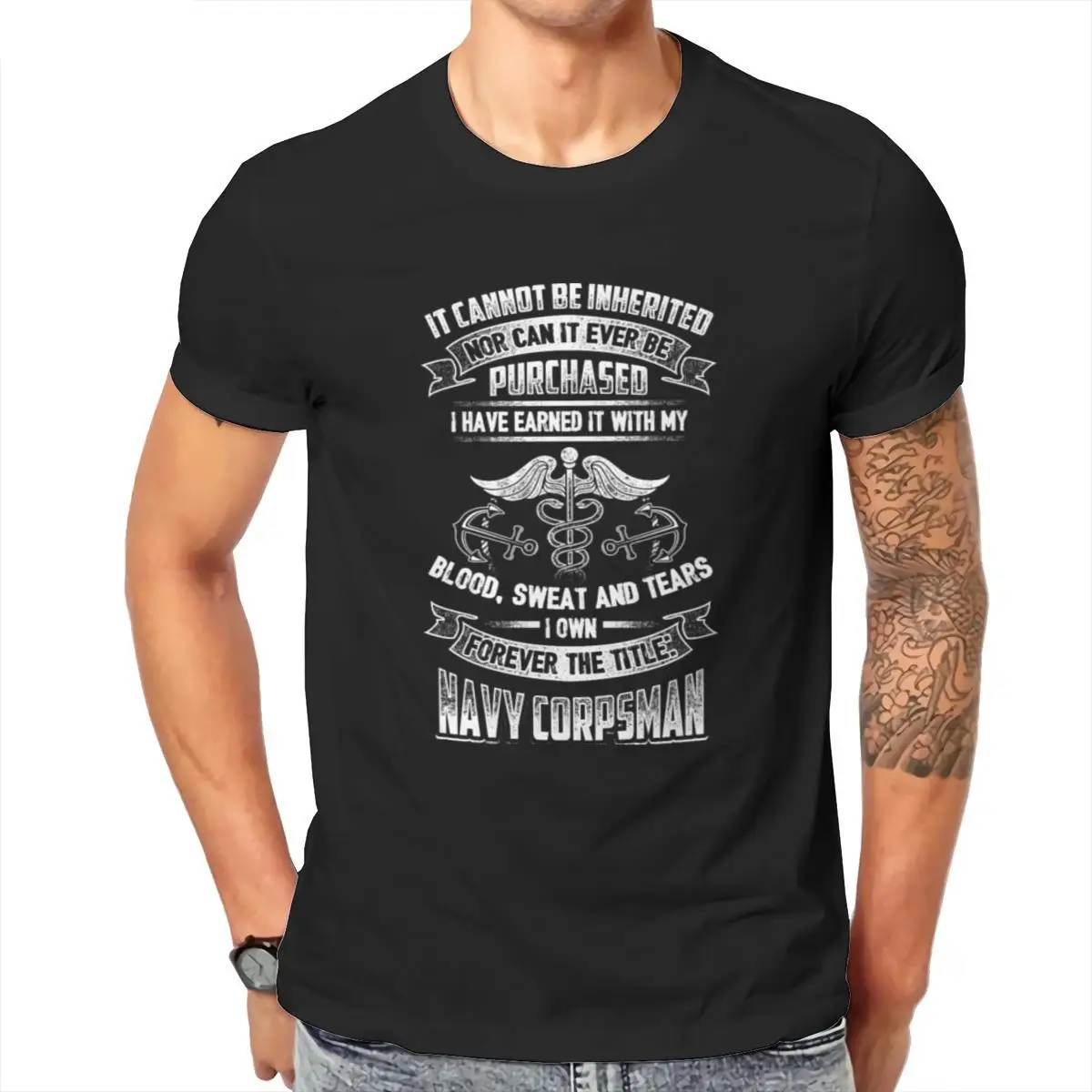 

Wholesale Navy corpsman - Navy corpsman - i own the title Unisex Tri-Blend T-Shirt Gothic Summer HipHop KoreanStyle Men 103381