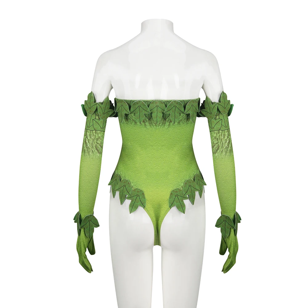 Poison Ivy Costume for Women Sexy Pamela Lillian Isley Cos Bodysuit Halloween Superhero Cosplay Outfits