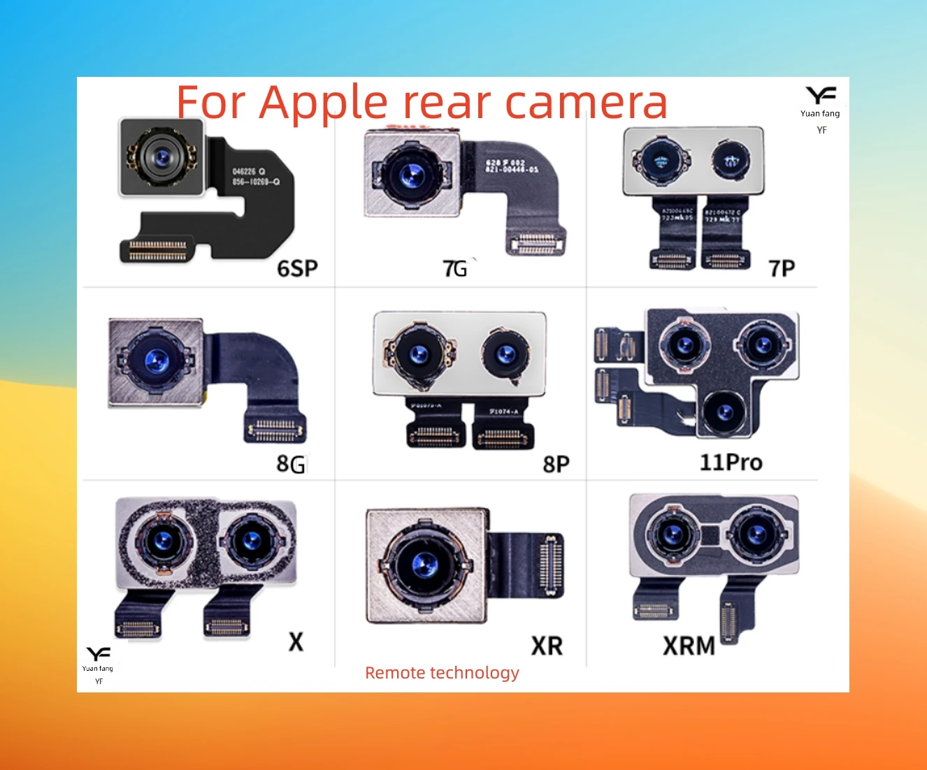 

5 шт. для iPhone 8G 8Plus X XR XS MAX 12 PRO MAX 13 задняя камера, основной объектив, для iPhone X XR XS MAX 11 PRO 12 PRO Max