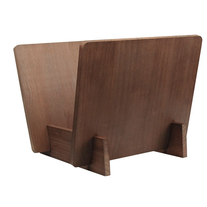 Держатель для виниловых записей подставка из твердой древесины Настольная