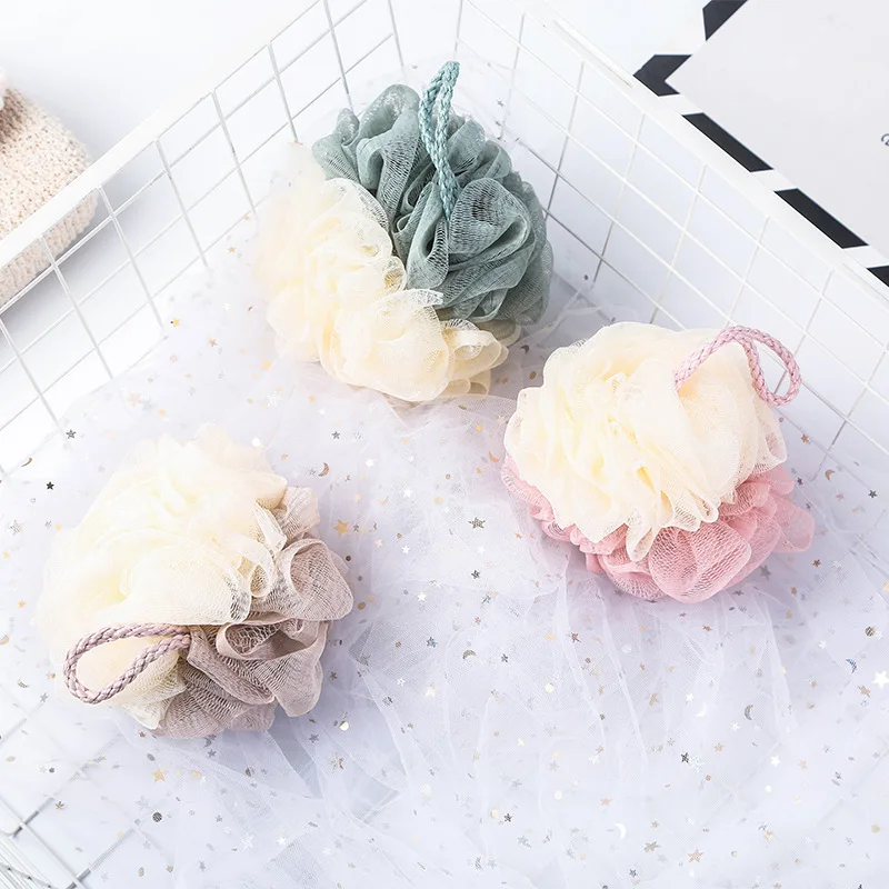

Bath Shower Net Ball Rub Back Bath Mesh Sponge Bath Towel