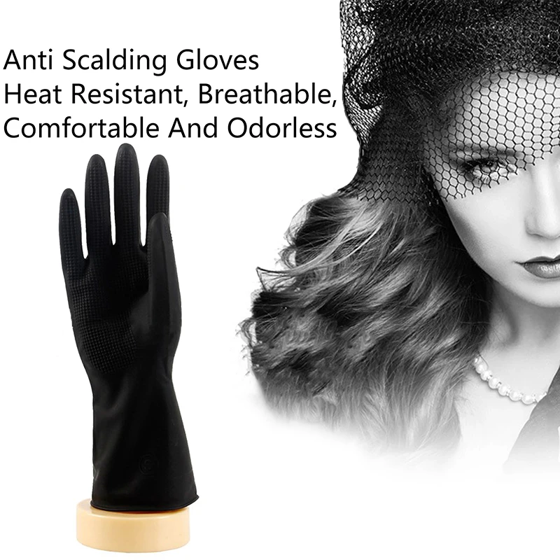 

Парикмахерские термостойкие перчатки, перчатки для выпрямления волос, перчатки для перманентной завивки волос, противоскользящие перчатки для окрашивания волос, 1 пара