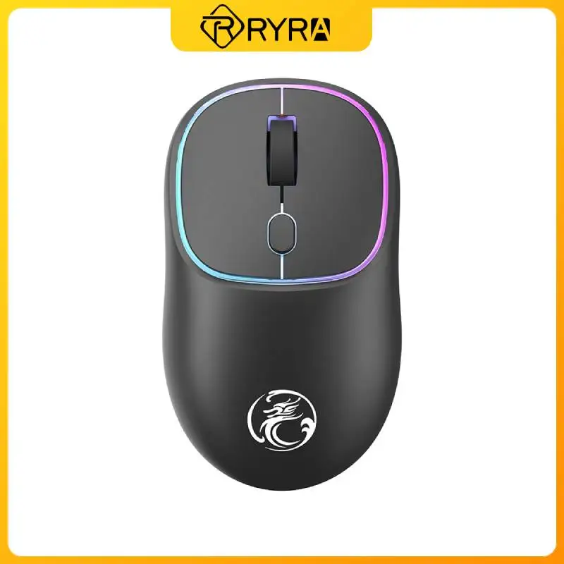 

Беспроводная Бесшумная мышь RYRA, 1600DPI, 2,4 ГГц, высокоточная светодиодная мини-мышь с интерфейсом TYPE-C для ноутбука и ПК