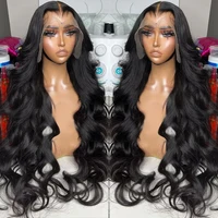 13x4 13x6 Body Wave Lace Front Wig 30 Inch Transparent Lace Frontal Wig Human Hair Wigs For Women Pre Plucked Lace Closure Wig