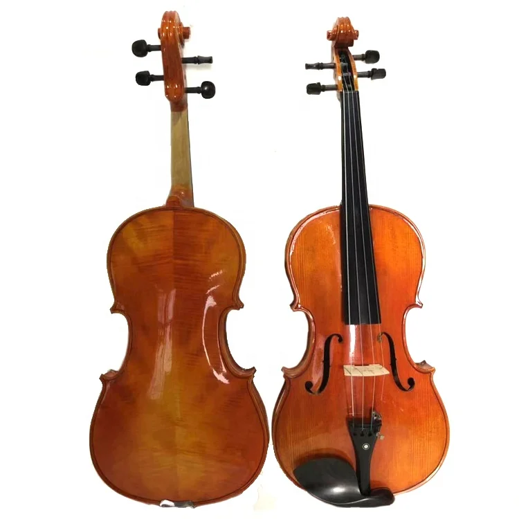 

Professional golden yellow natural flame maple handmade viola