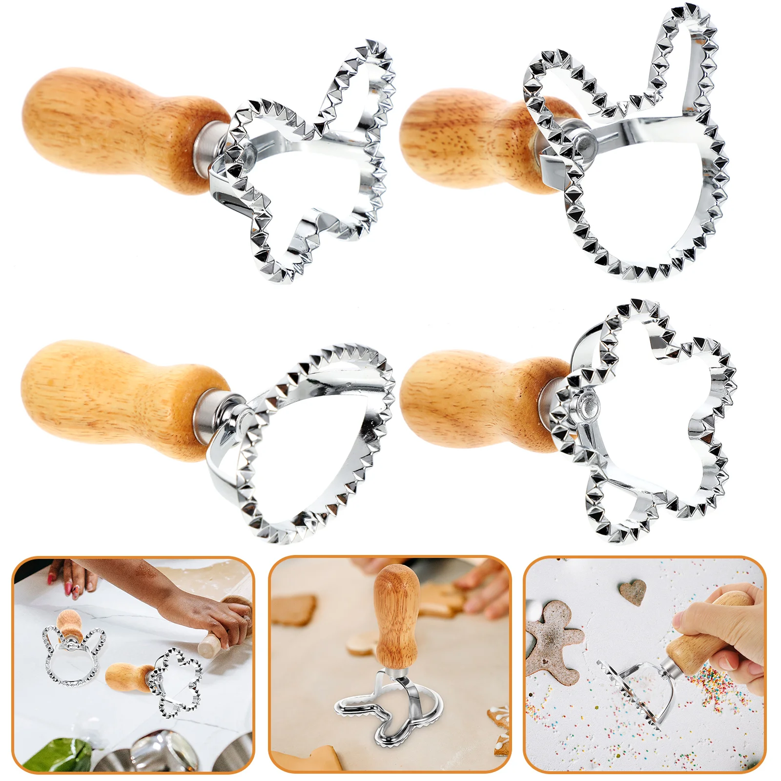 

4pcs Dumpling Skin Maker Professional Stamp Ravioli Maker Ravioli Dumpling Bakery Kitchen Daily