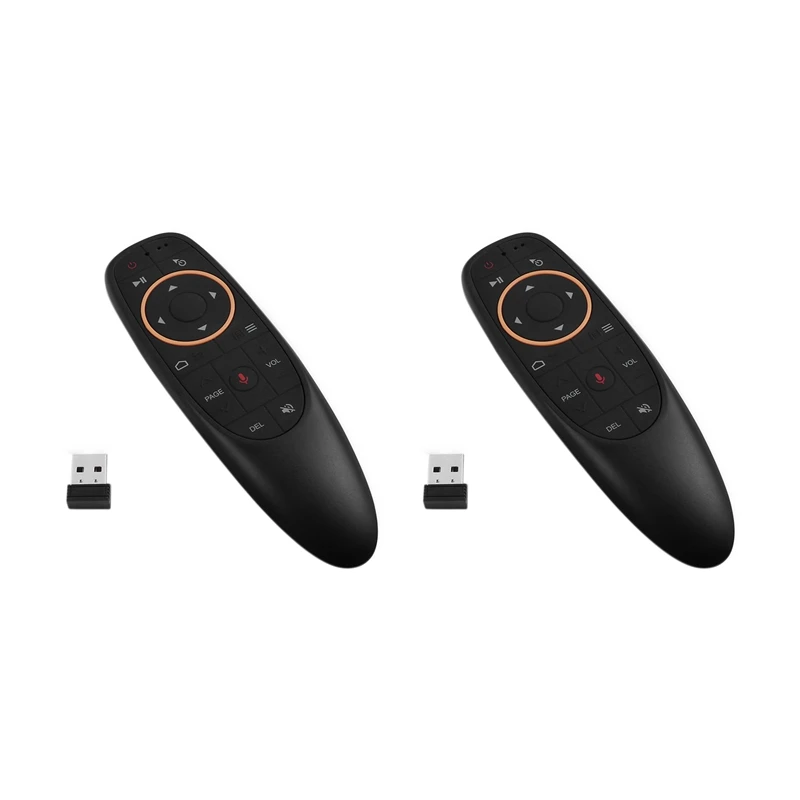 

2X G10S Air Mouse голосовой пульт дистанционного управления 2,4G USB приемник для Android TV BOX PC с гироскопом мини беспроводной смарт-пульт дистанционного...