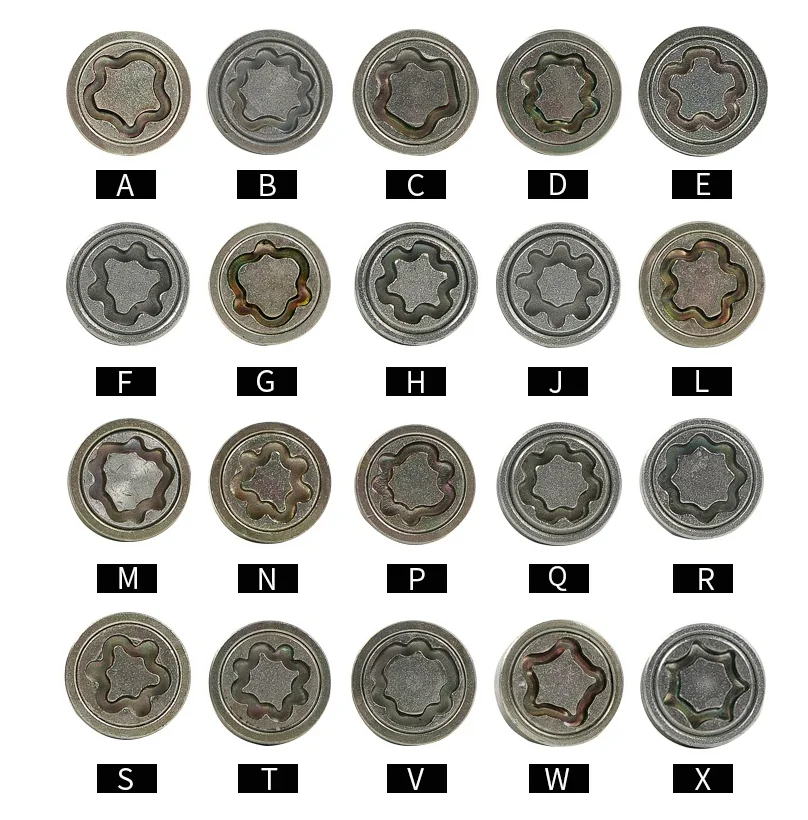 Car Tire Anti-Theft Screw Key Sleeve Removal Tool Socket Wrench Disassembly Tools For Audi A3 A4 A6 Q5 Q7 Q3 A5