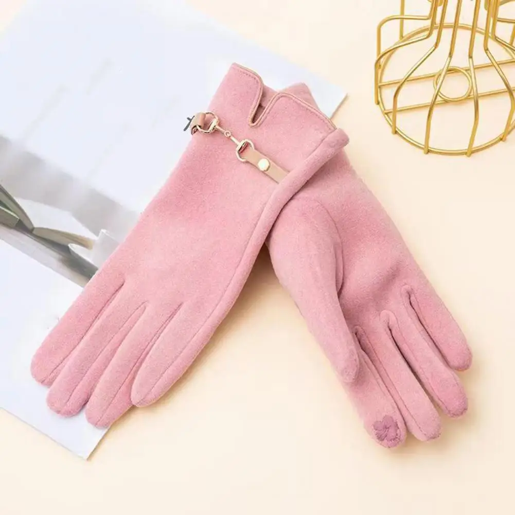 

Strap 1 Pair Great Highly Warm Cycling Mittens Anti-slip Cycling Gloves Wear-resistant for Daily Wear