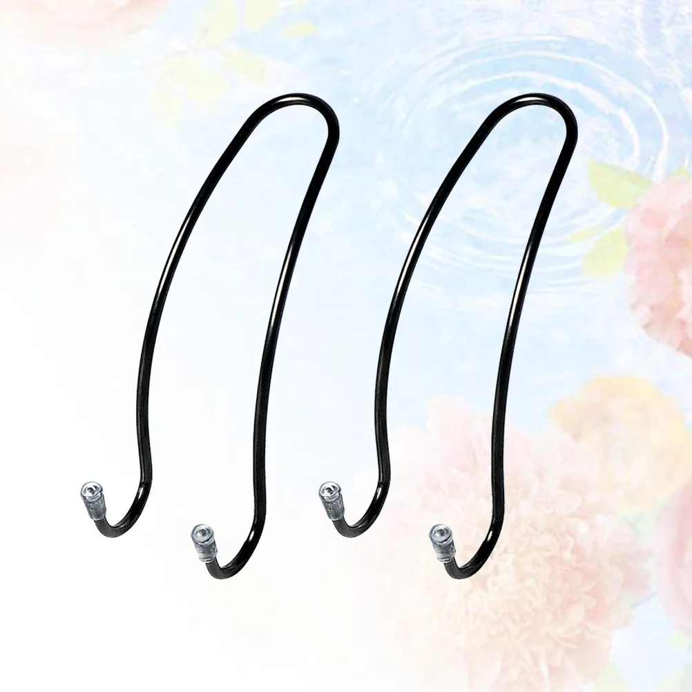 

2PCS Car Hooks Back Seat Concealed Super Load Bearing Household Auto Hooks Multi-function Creative Gift Storage Hooks (Black)