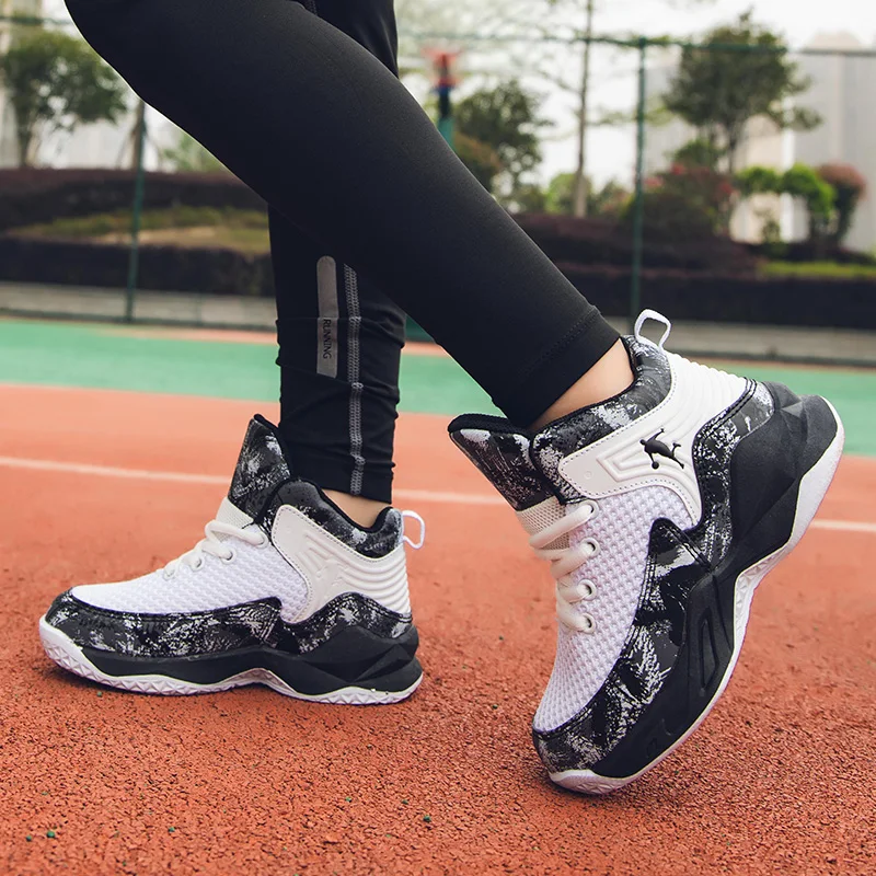 Brand Kids Basketball Shoes Boys Sneakers Non-slip Child Trainer Basket Shoes Outdoor Mesh Children Sport Shoes