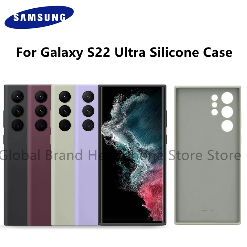 

Official Samsung Galaxy S22 Ultra Silicone Case High Quality Silicone Cover EF-PS908TVEGUS For Galaxy S22 Ultra Cover