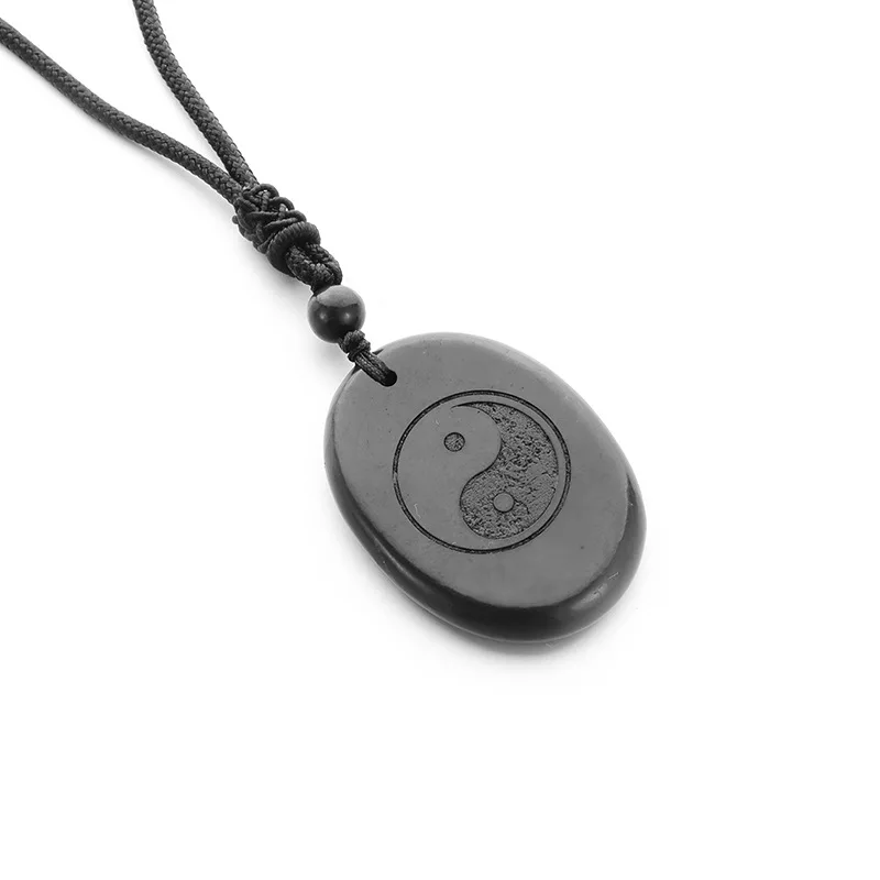 Натуральное ожерелье с подвеской Shungite искусственным исцеляющим кристаллом для