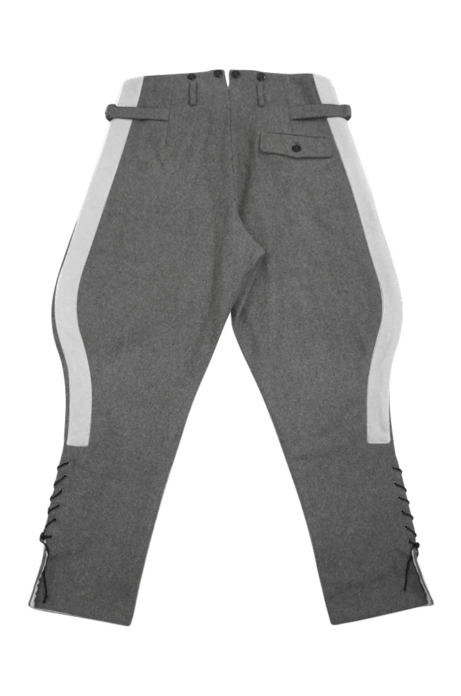 

GUWB-A075 WWII German Heer officer stone grey wool Breeches
