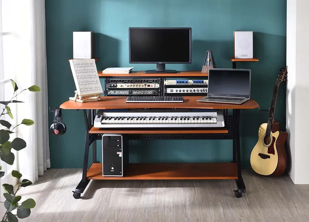 

Music Desk, Cherry & Black Finish