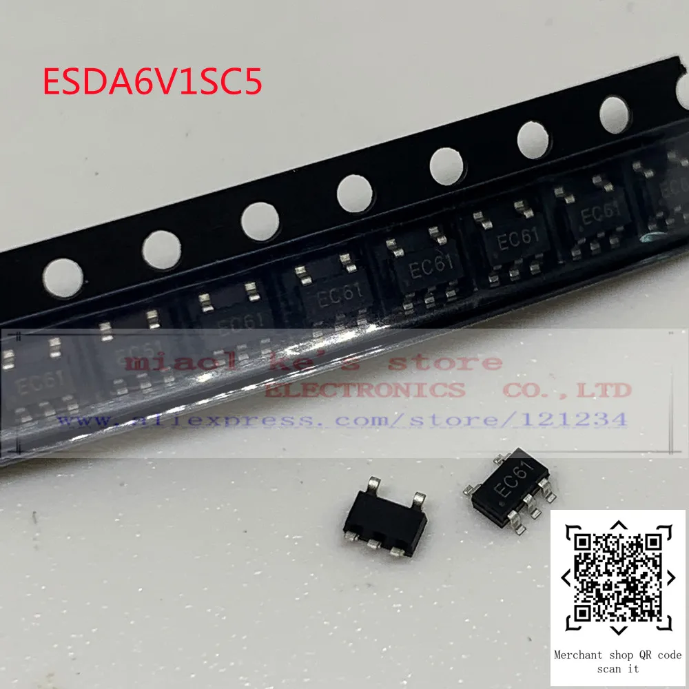 [10 шт.-50 шт.] 100% Новинка Оригинал: ESDA6V1SC5 EC61 - TVS DIODE 5,25 V SOT23-5L/SC-74A/SOT-753