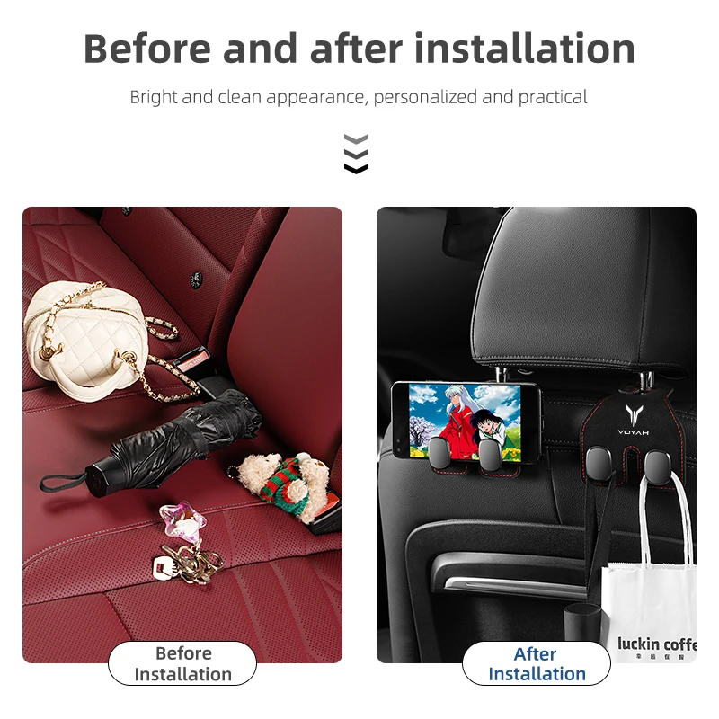 Замшевая вешалка с крючками Многофункциональная подставка для телефона Dongfeng Voyah