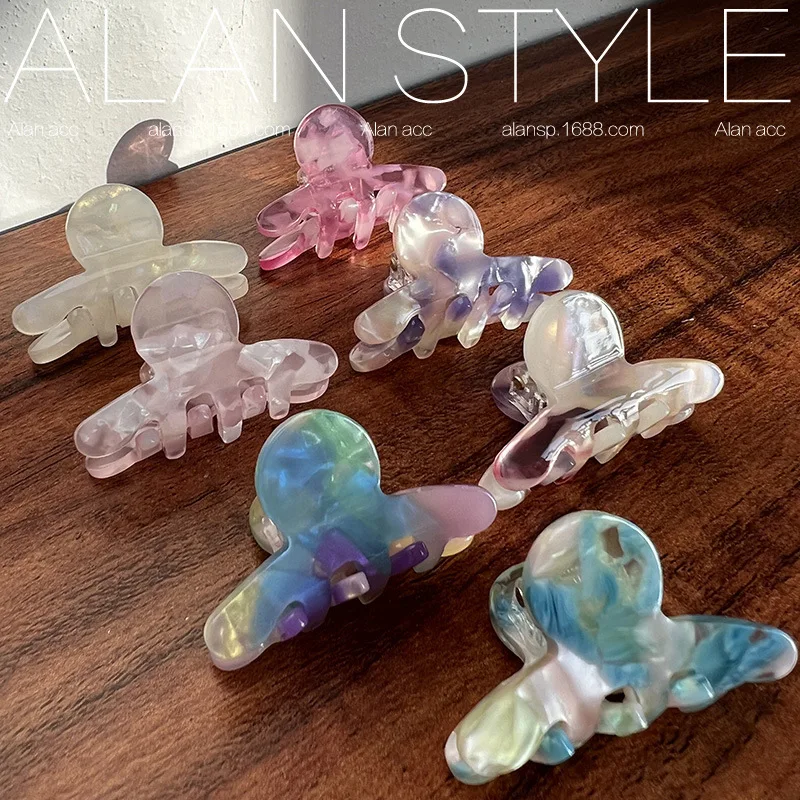 

Sweet Acetate Hair Clip Mini Size Hair Claw Clip Crab Barrette Vintage Hair Clips for Women Headband Hairpin Hair Accessories