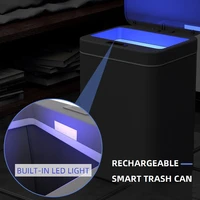 121416l intelligent trash can automatic sensor dustbin sensor electric waste bin home rubbish can for kitchen bathroom garbage