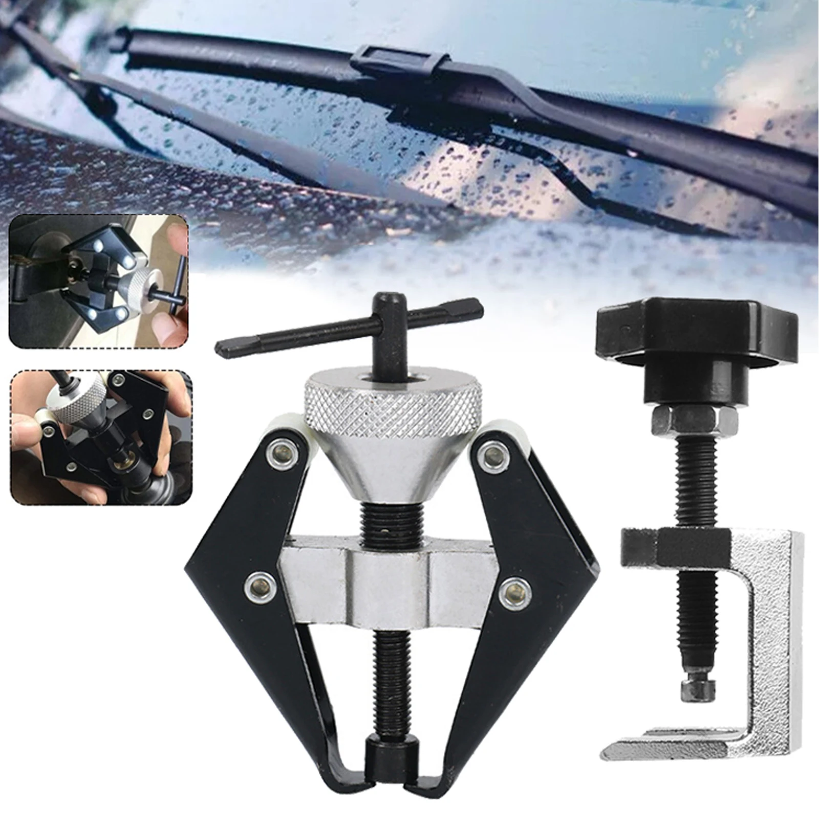 

Bearing Pullers Windshield Wiper Arm Remover Puller Roller Extractor Auto Car Battery Terminal Alternator Bearing Repair Tools