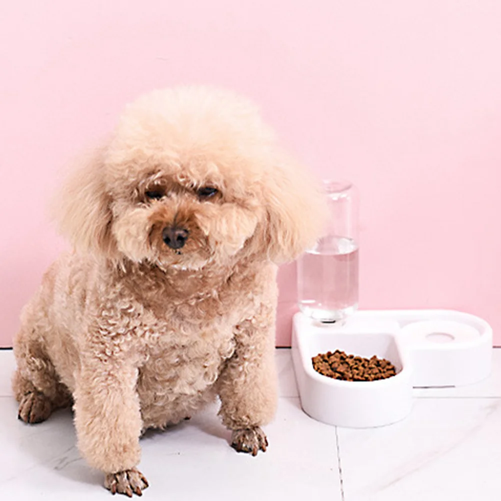 

1 Pc Pet Feeder Corner Heart Shape Practical Automatic Water Dispenser Pet Supplies Drinking Bowl for Dog Puppy