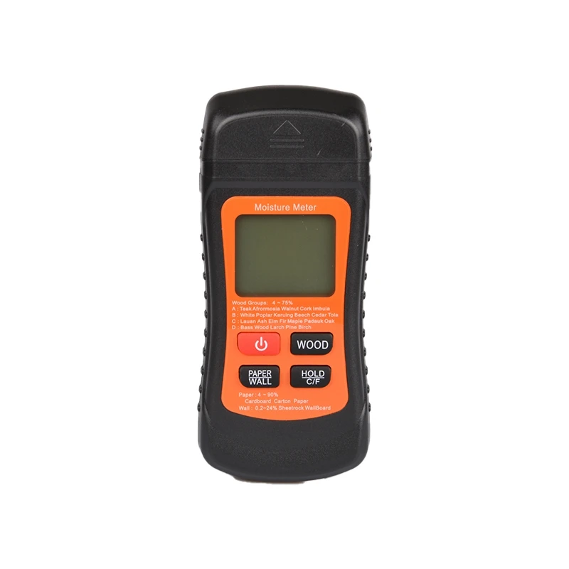 

4-75% Two Pins Digital Wood Moisture Meter Wood Humidity Tester Hygrometer Timber Damp Detector Large LCD Display MT-02