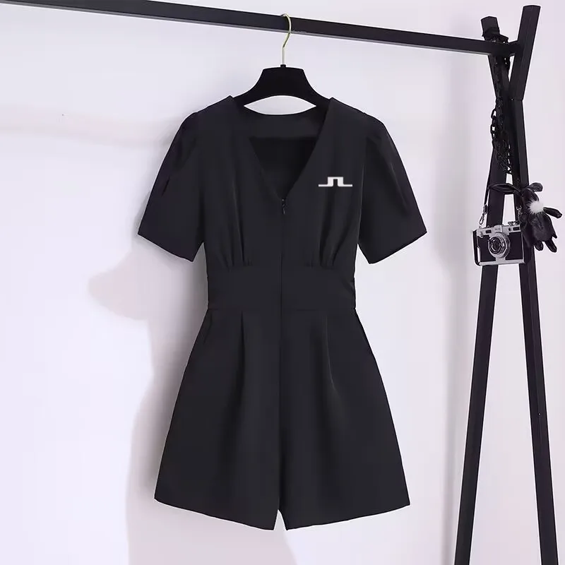 2023 Golf New Fashion Suit Loose And Thin Simple Large Size Design Sense Golf Integrated Wide Leg Pants