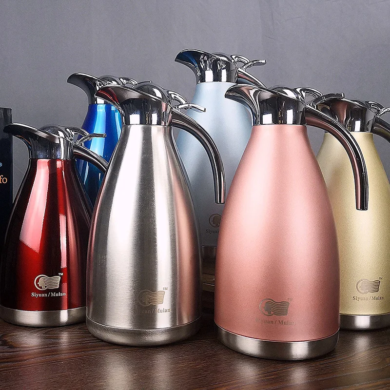 

Stainless Steel Coffee Bottle Insulated Vacuum Heat Titanium Bottle Metal Tea Infuser Tea Brewing Flask Pote Termico Thermo Pot