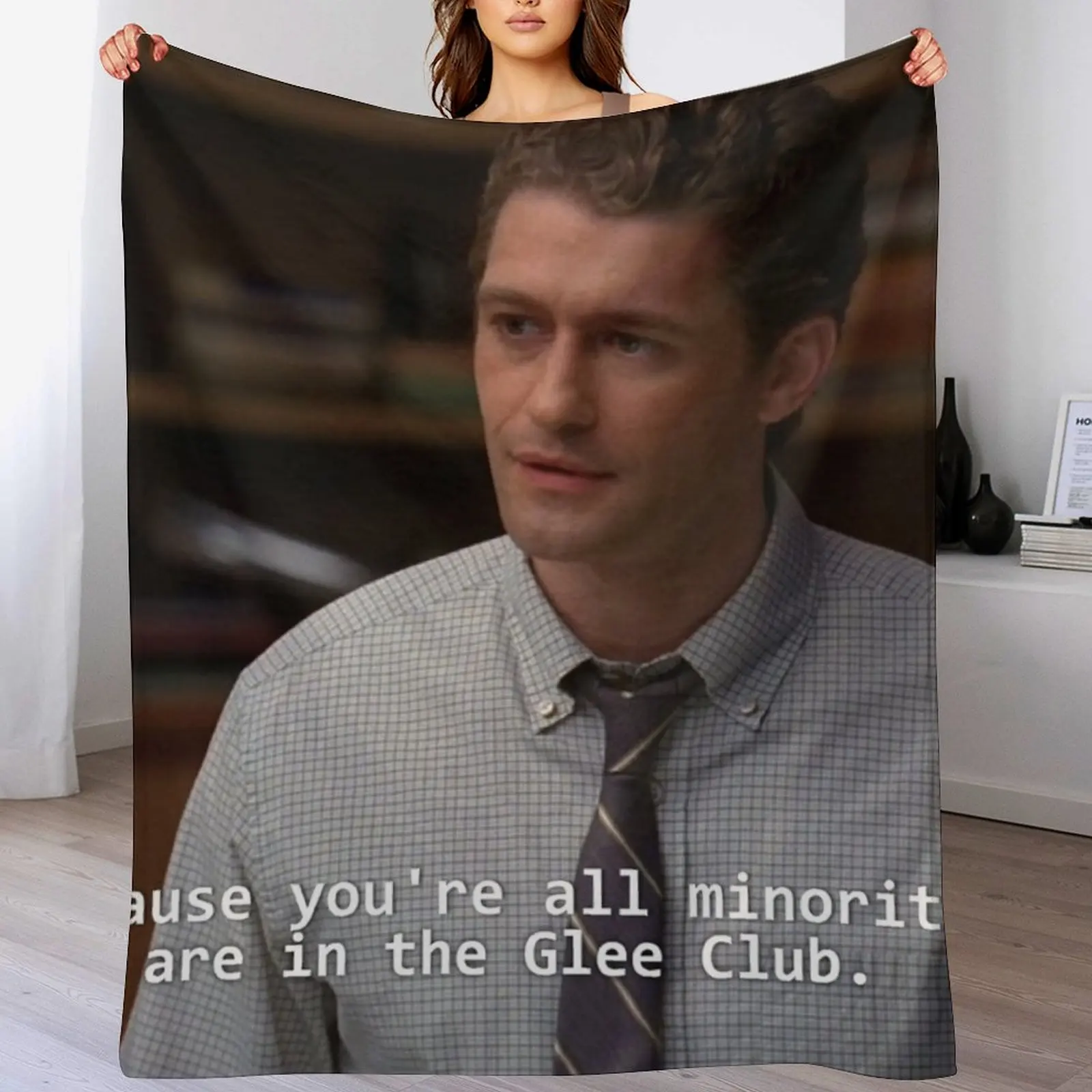 Потому что ты все меньшинства. Одеяло You are in the Glee Club многофункциональное милое