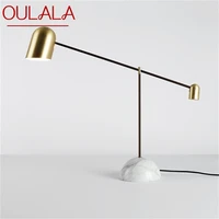 oulala nordic vintage table lamp contemporary design led art desk light fashion bedside decor for home bedroom living room