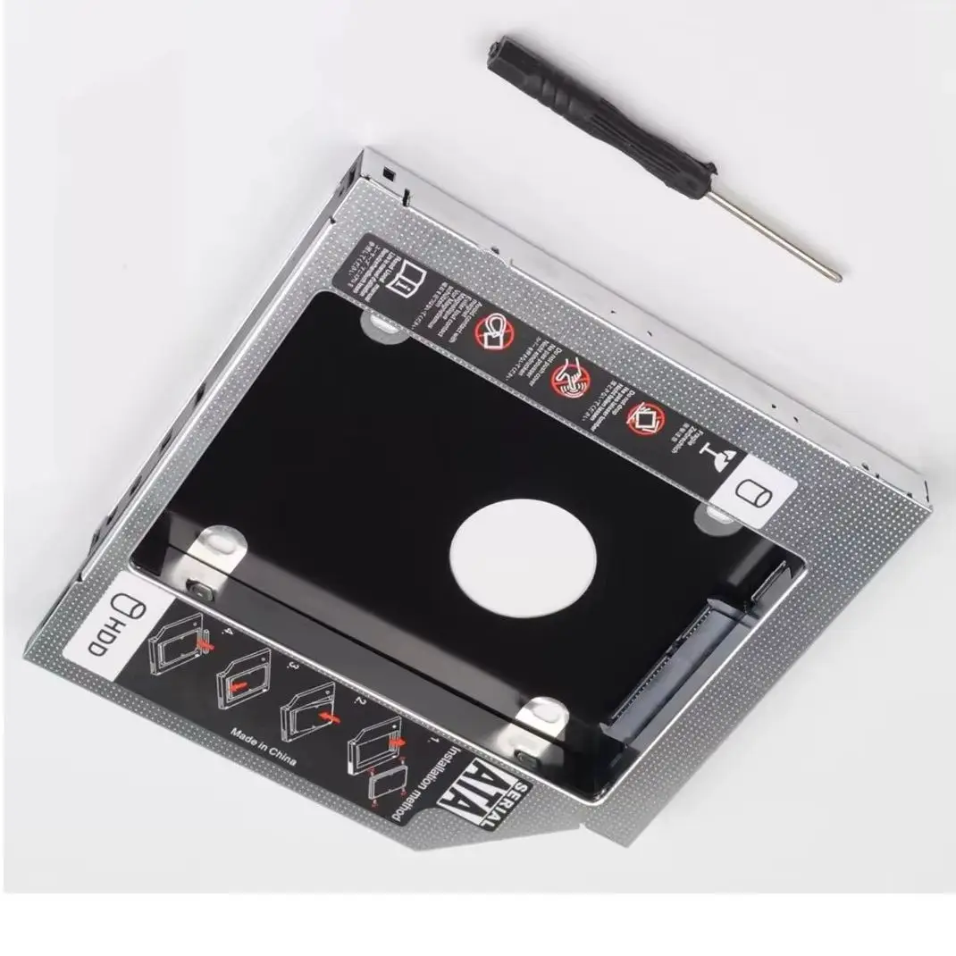 Фото 12,7 мм 2-й жесткий диск HDD, оптический отсек, кронштейн для HP EliteBook 8560p 8570p 8760p 8460p 8470p Acer TRAVELMATE 6293 P243-M №1
