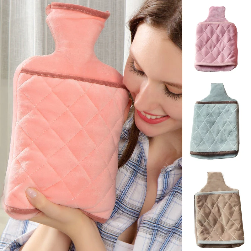 Safe Hot Water Bottle Cover Soft Warm Winter Portable Reusable Protective Cover Cold-proof Cover Heat Preservation Covers