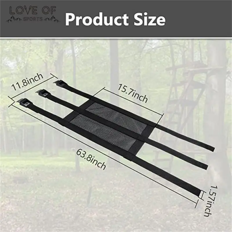 

Durable Adjustable Self-locking Buckle Hunting Climbing Bracket Breathable Tree Frame Seat Universal Hunting Seat Accessories