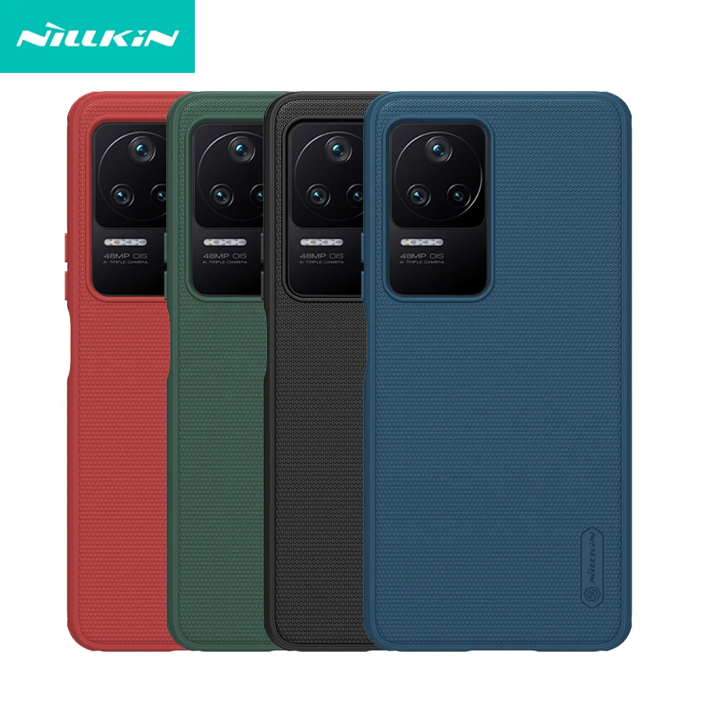 

Nillkin For Xiaomi Poco F4 5G Case Frosted Shield Pro Soft TPU Edge Hard PC Protection Back Cover For Poco F4 5G Phone Housing